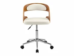 Rendez-Vous Déco Silla De Escritorio|Silla de oficina con ruedas en madera y PU - Louis