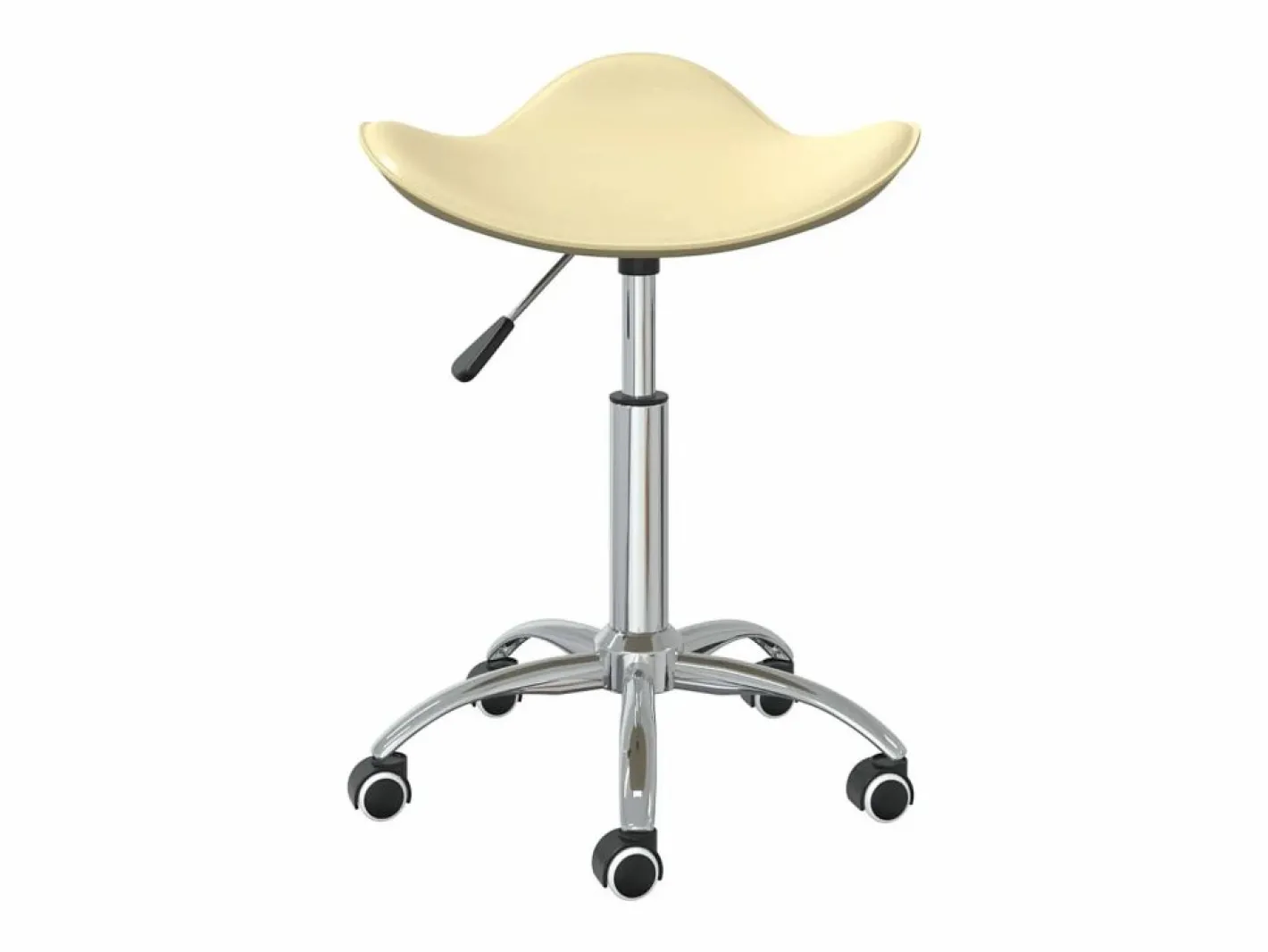 vidaxl Taburete De Oficina|Silla de oficina de cuero sintético color