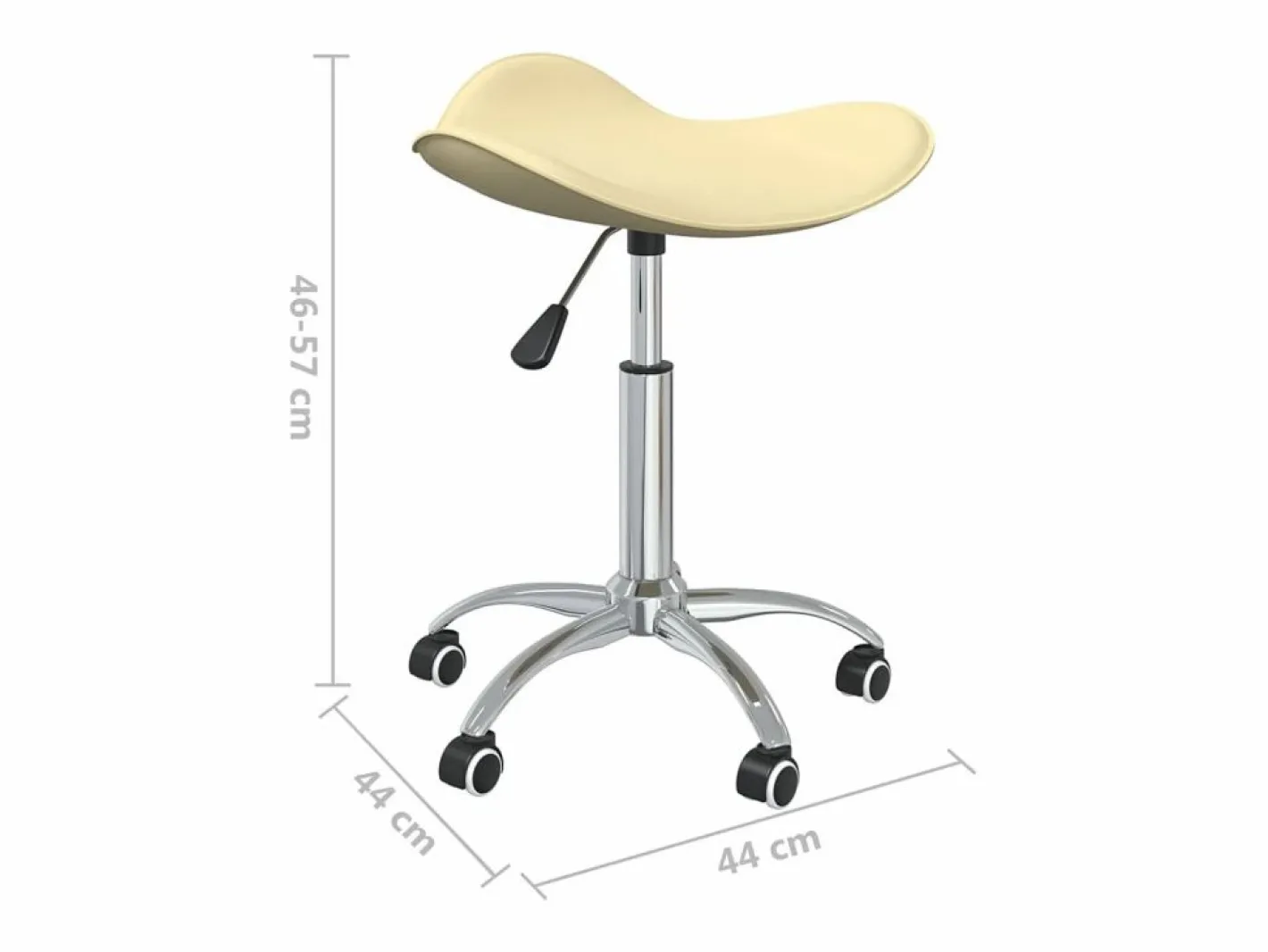 vidaxl Taburete De Oficina|Silla de oficina de cuero sintético color