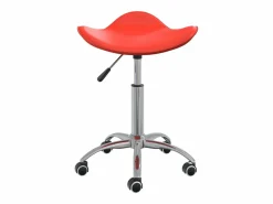 Clicnbuy Silla de oficina de cuero sintético Rojo Best