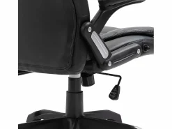 vidaxl Silla de oficina de cuero sintético negra Negro Online