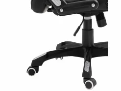 vidaxl Silla de oficina de cuero sintético negra Negro Online