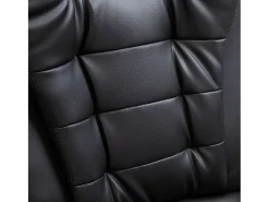 vidaxl Silla de oficina de cuero sintético negra Negro Online