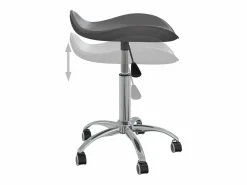 Clicnbuy Silla de oficina de cuero sintético Gris Online
