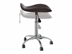 Silla de oficina de cuero sintético marrón^vidaxl Discount