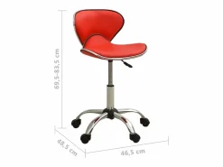 Silla de oficina de cuero sintético^vidaxl