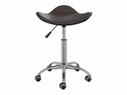 Clicnbuy Silla de oficina de cuero sintético marrón Marru00f3n