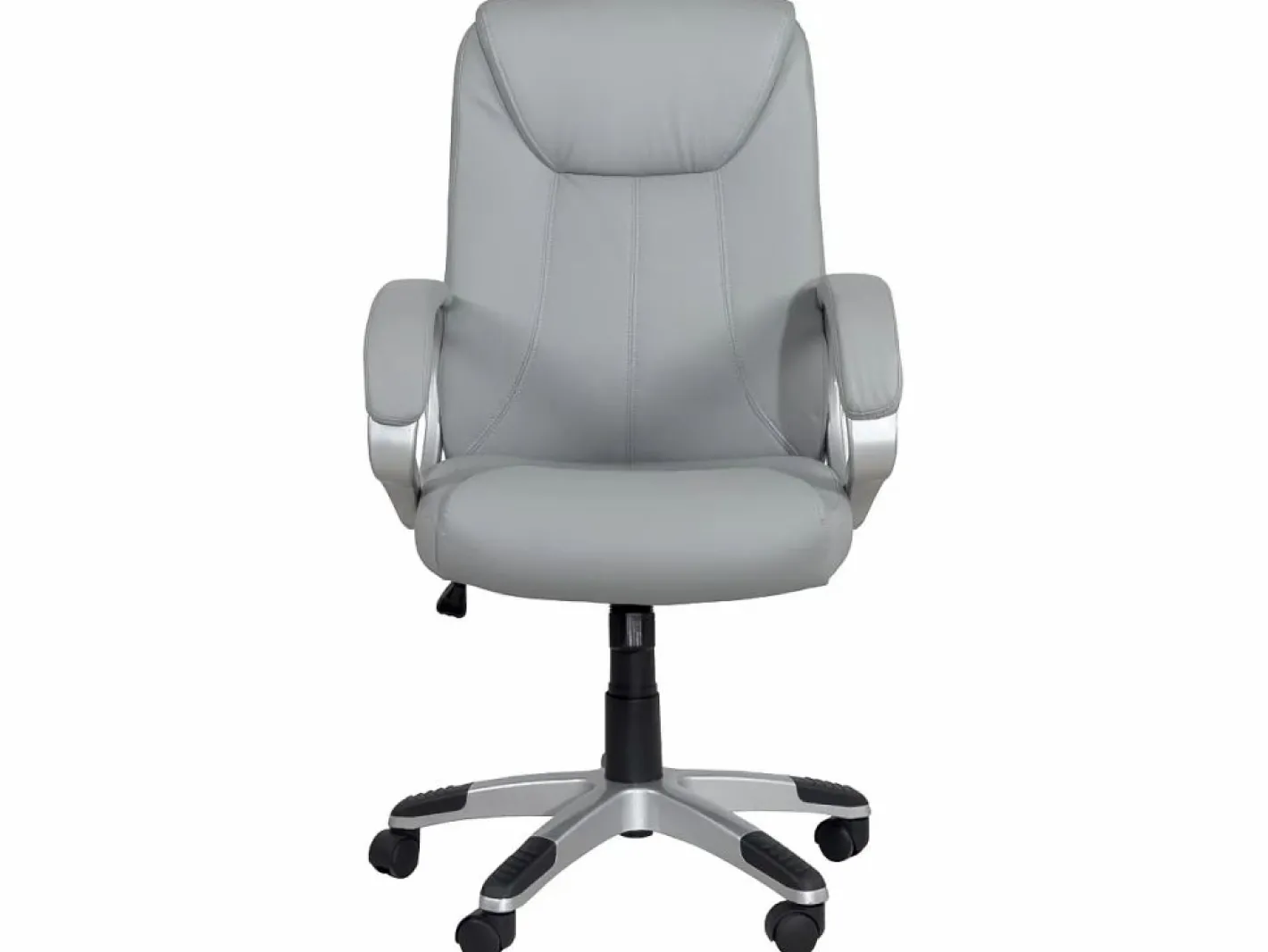 Silla de oficina de dirección, asiento de cuero sintético reclinable, altura ajustable, giratorio 360°, reposabrazos acolchados, ruedas BORA^Kayelles Hot