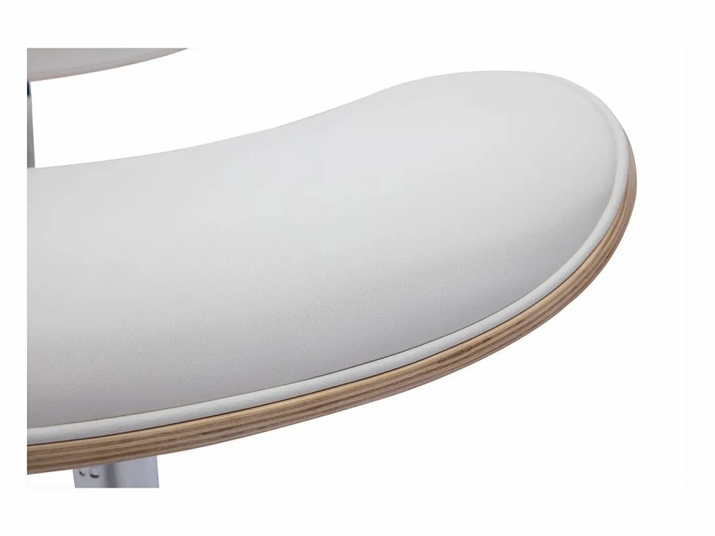 Silla de oficina de diseño con ruedas de color , roble claro y metal MALMO^Miliboo