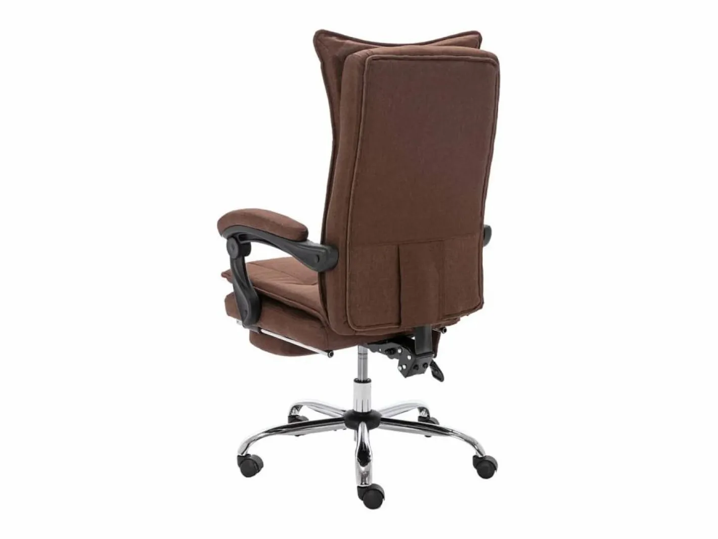 vidaxl Silla De Oficina|Silla de oficina de masaje de tela marrón