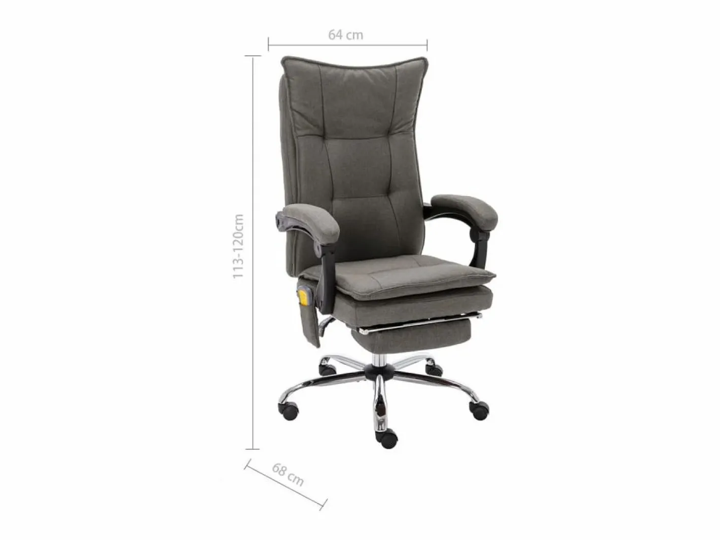 Silla de oficina de masaje de tela^vidaxl Best