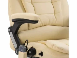vidaxl Silla De Oficina|Silla de oficina de masaje de cuero sintético color