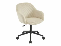 Vente-unique Silla De Escritorio|Silla de oficina de pana color - MARENZIA