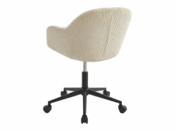 Vente-unique Silla De Escritorio|Silla de oficina de pana color - MARENZIA