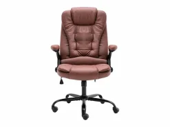 vidaxl Silla De Oficina|Silla de oficina de piel de ante sintética marrón