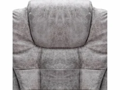 vidaxl Silla de oficina de piel de ante sintética claro Gris Sale
