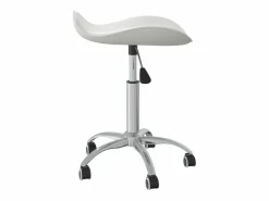 Silla de oficina de piel sintética blanca Blanco Online