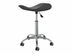 Silla de oficina de piel sintética gris Crema Outlet