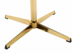 Vente-unique Silla de oficina en tejido bouclé y metal dorado - LANCIEGA Blanco Clearance