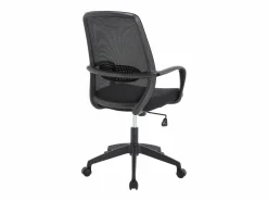 Vente-unique Silla de oficina en tela en color - VATISTA Negro Best