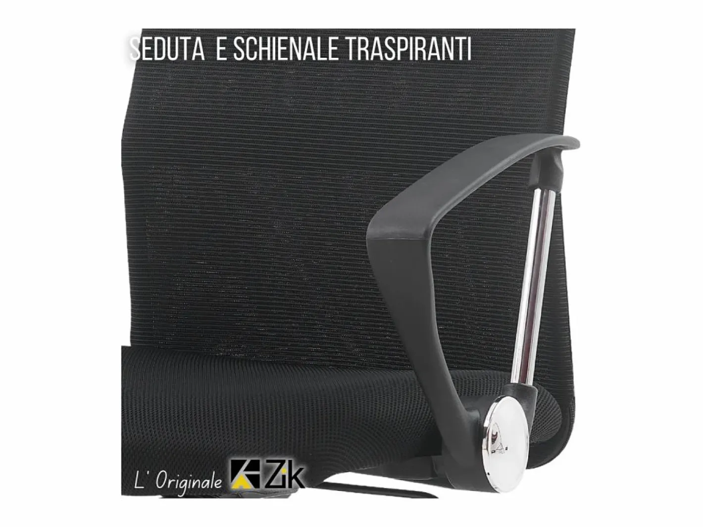 Silla de Oficina Ergonómica Giratoria con Reposabrazos, Ejecutiva, - ZIK^ Hot