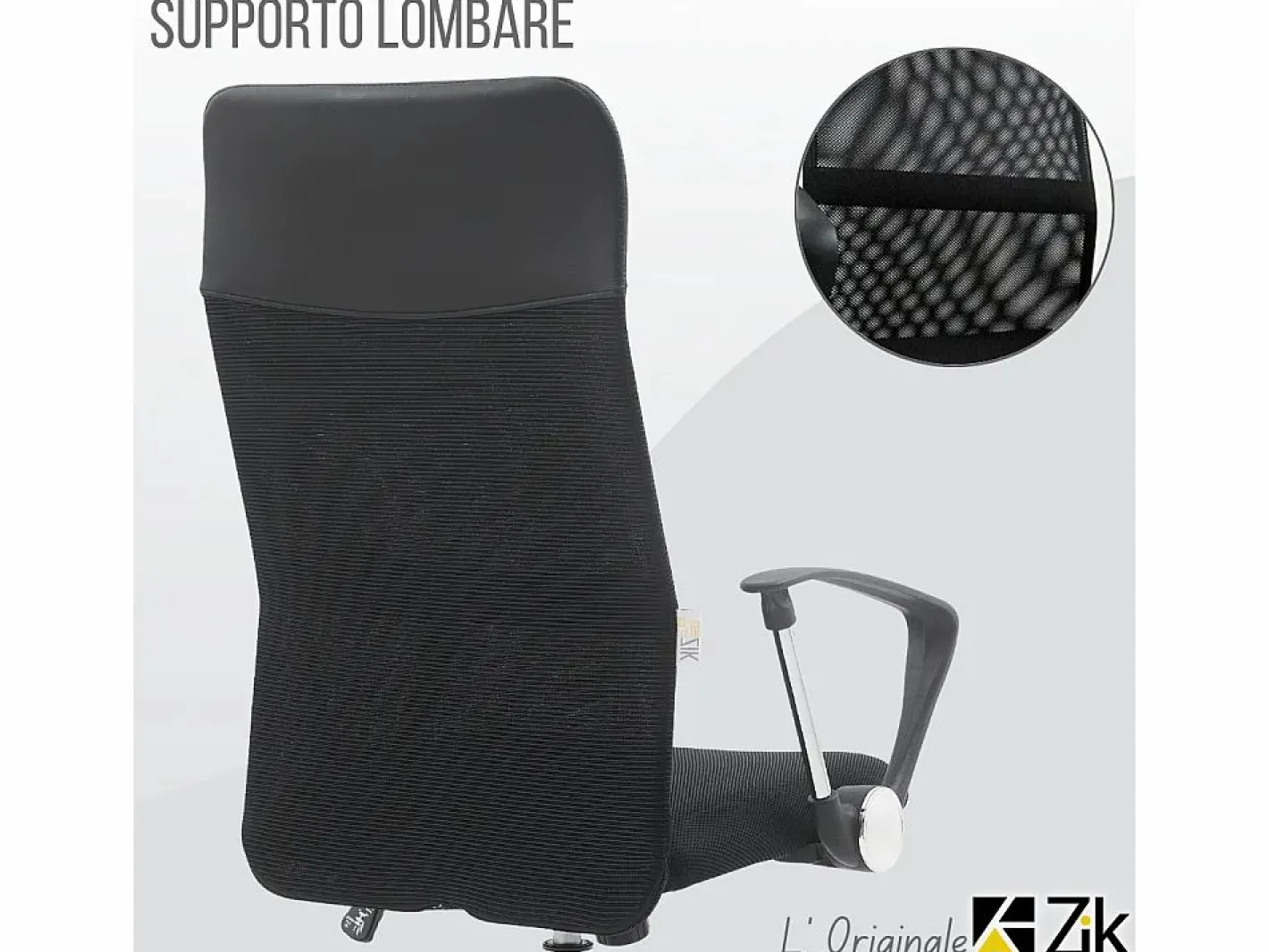 Silla de Oficina Ergonómica Giratoria con Reposabrazos, Ejecutiva, - ZIK^ Hot