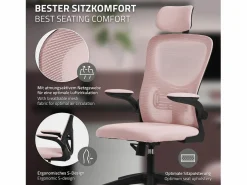 Silla de oficina ergonomica, asiento ordenador regulable con reposacabezas^ML-DESIGN Online