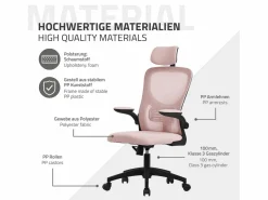 Silla de oficina ergonomica, asiento ordenador regulable con reposacabezas^ML-DESIGN Online