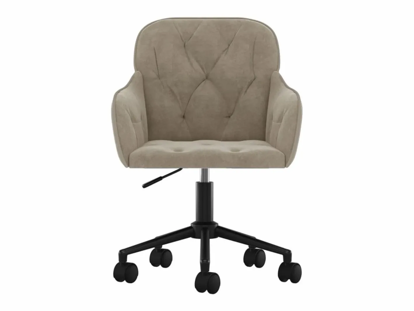 Silla de oficina giratoria de terciopelo claro^Clicnbuy New