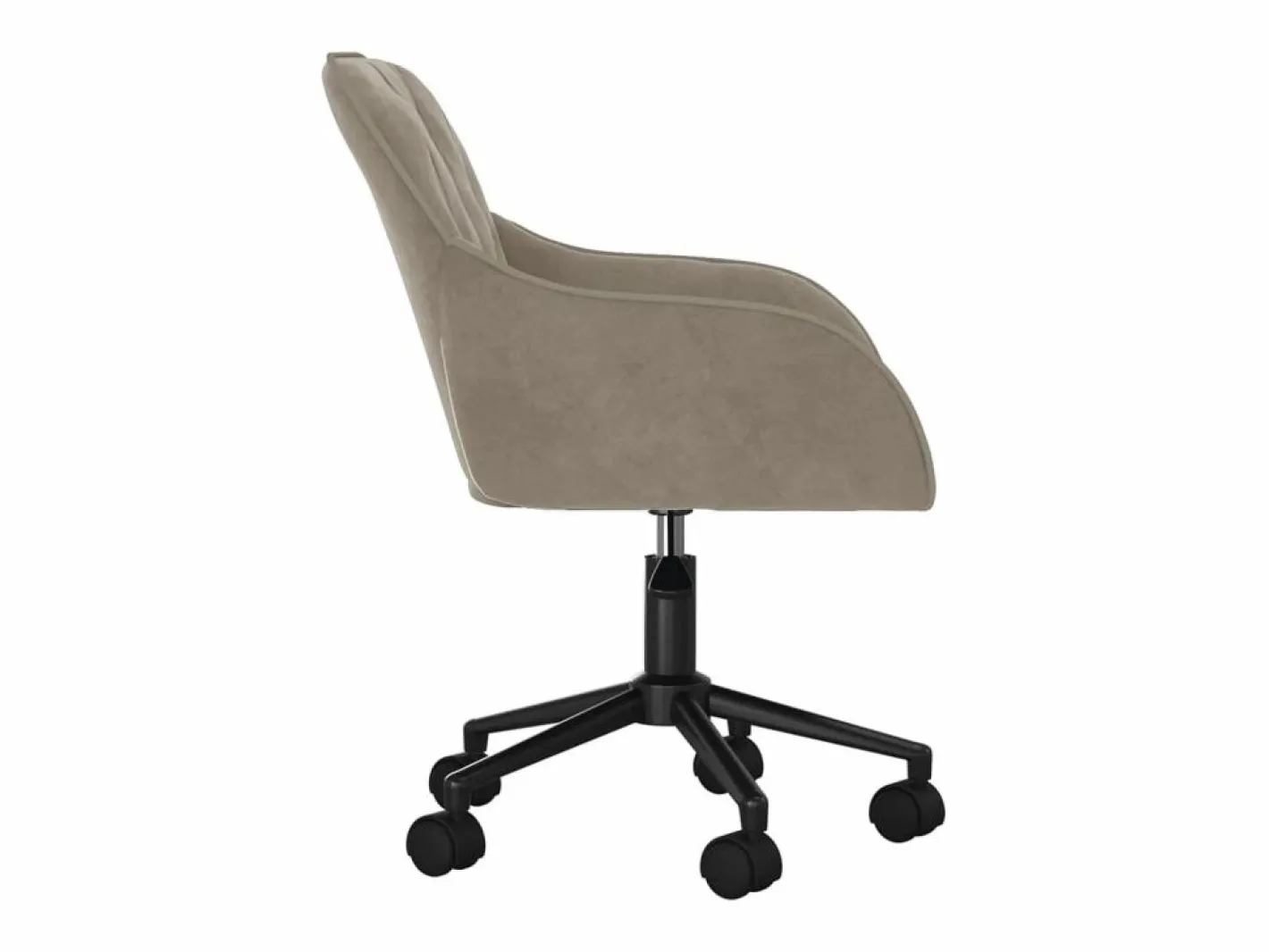 Silla de oficina giratoria de terciopelo claro^Clicnbuy New