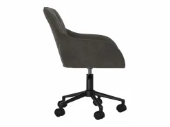 Clicnbuy Silla De Escritorio|Silla de oficina giratoria de terciopelo oscuro