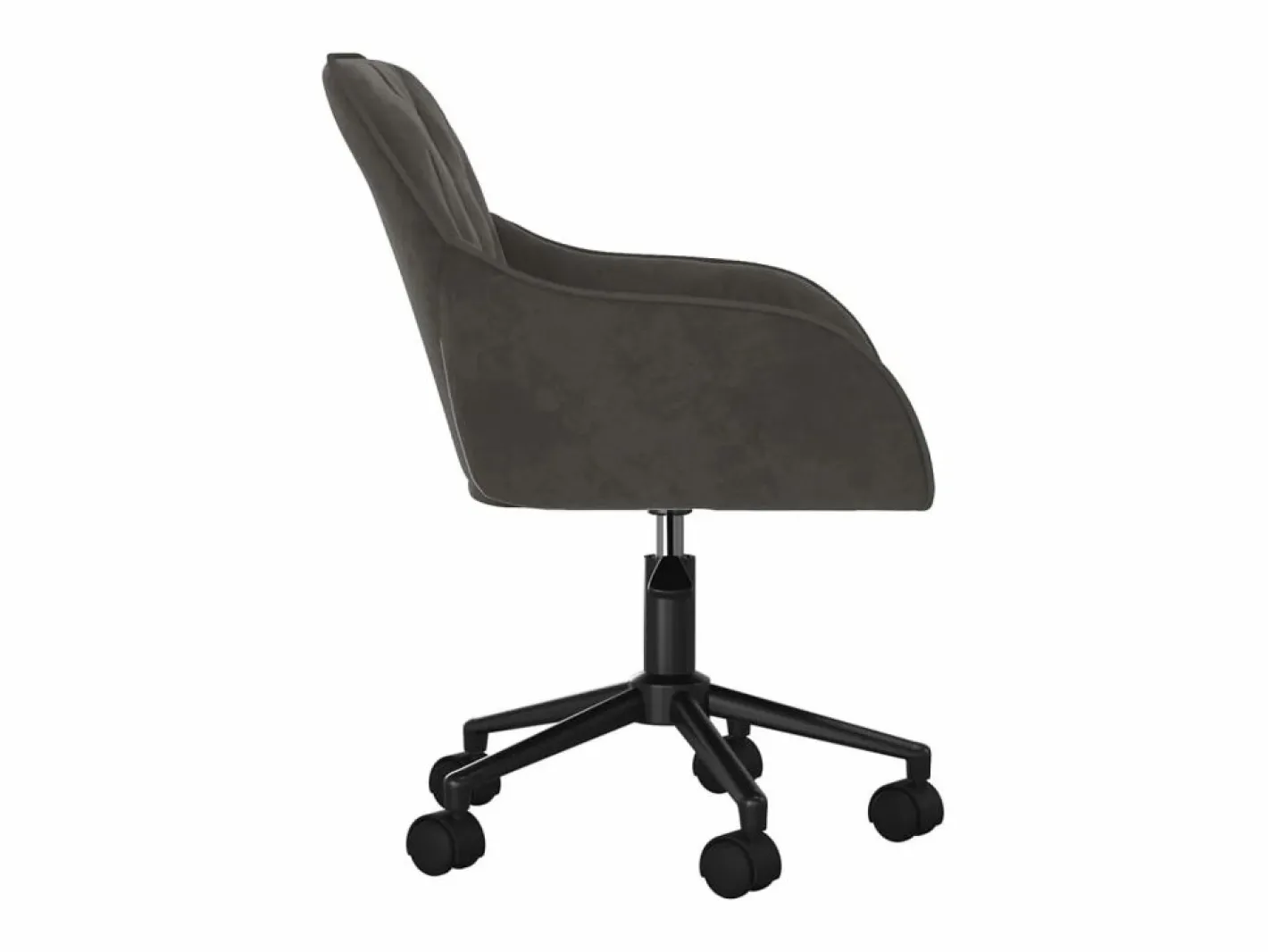 Clicnbuy Silla De Escritorio|Silla de oficina giratoria de terciopelo oscuro