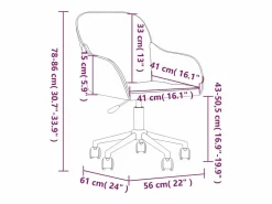 Clicnbuy Silla De Escritorio|Silla de oficina giratoria de terciopelo oscuro
