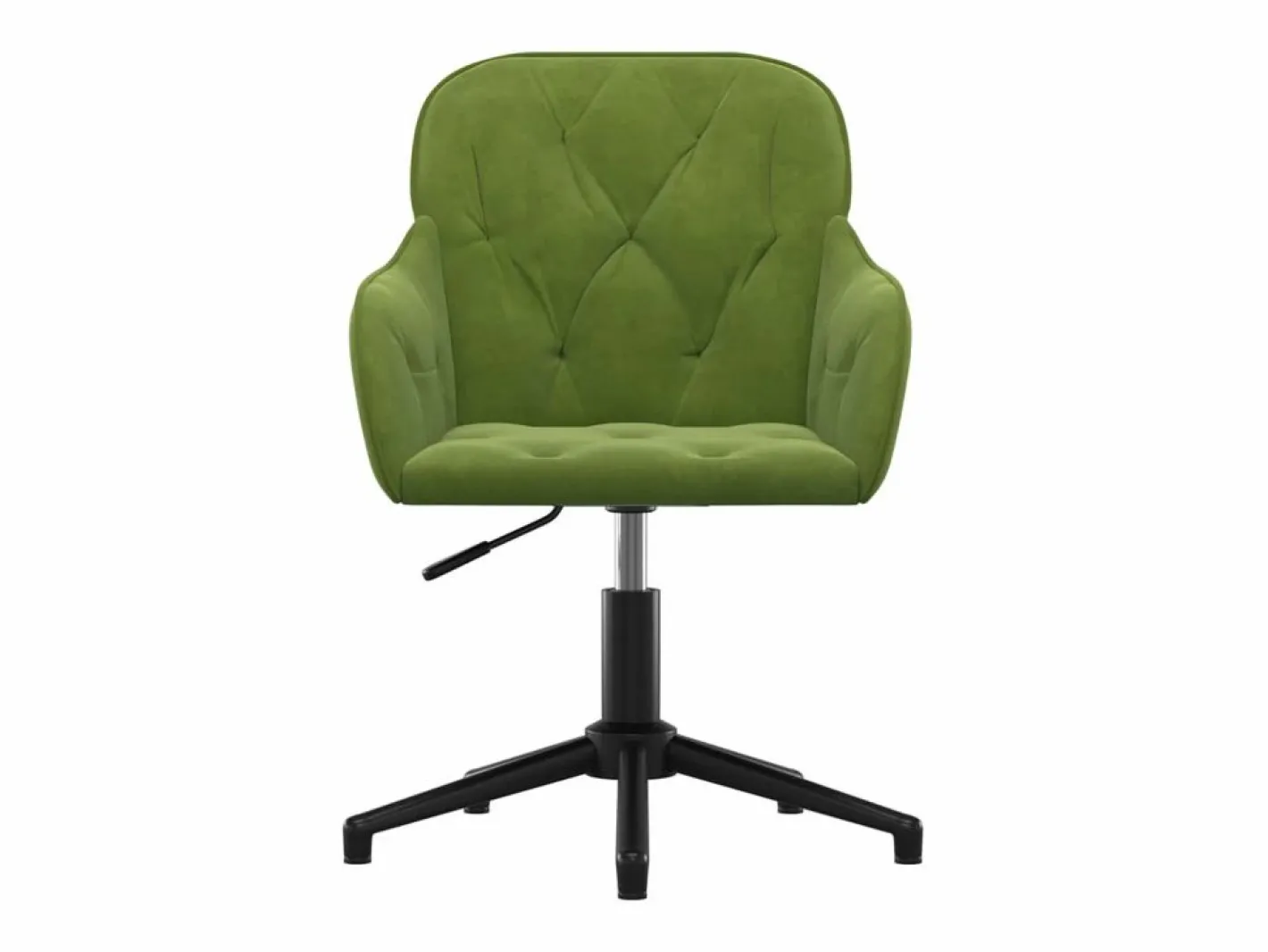 Silla de oficina giratoria de terciopelo claro ES802663^ Best