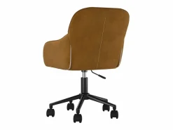 Silla De Escritorio|Silla de oficina giratoria de terciopelo marrón ES903146