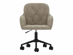 Silla de oficina giratoria de terciopelo claro ES602366^ Hot