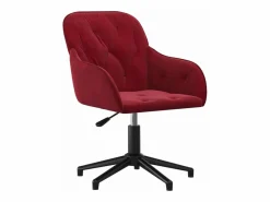 Silla de oficina giratoria de terciopelo tinto^Clicnbuy Discount