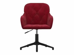 Silla de oficina giratoria de terciopelo tinto^Clicnbuy Discount