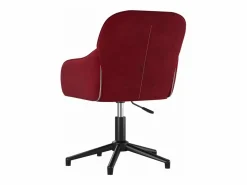 Silla de oficina giratoria de terciopelo tinto^Clicnbuy Discount