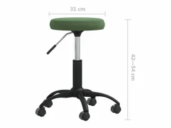 Clicnbuy Silla De Escritorio|Silla de oficina giratoria de terciopelo oscuro