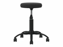 Silla de oficina giratoria de terciopelo Negro Sale