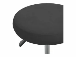 Silla de oficina giratoria de terciopelo Negro Sale