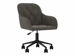 Silla De Escritorio|Silla de oficina giratoria de terciopelo oscuro ES543929