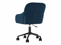 Clicnbuy Silla de oficina giratoria terciopelo Azul Online
