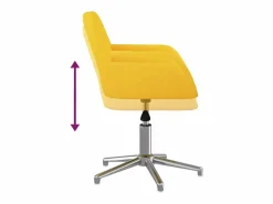 Clicnbuy Silla De Escritorio|Silla de oficina giratoria de tela claro