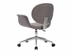 Silla de oficina giratoria de tela ES67913 Gris New