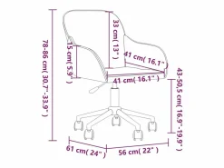 Clicnbuy Silla de oficina giratoria de terciopelo Rosa Best