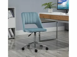 Silla de oficina giratoria, altura regulable, terciopelo , ergonómica (49x60x91 cm)^ New