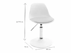 Miliboo Silla De Escritorio|Silla de oficina infantil diseño verde gris STEEVY