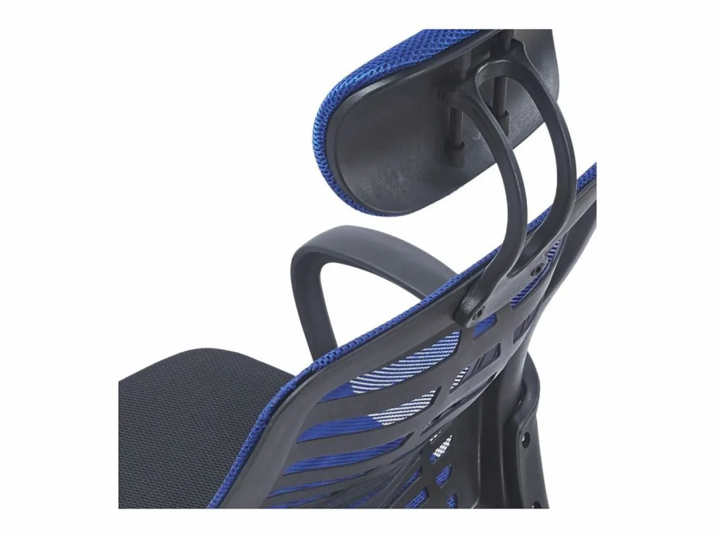 ADEC Silla de oficina Kneck reposacabezas regulable 106-116x58,5x56 cm Azul Best